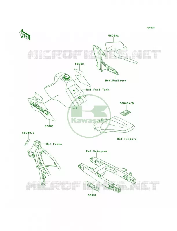 LabelsKX100-C3 Kawasaki MOTOS 100 2000 KX100  KX100-C3