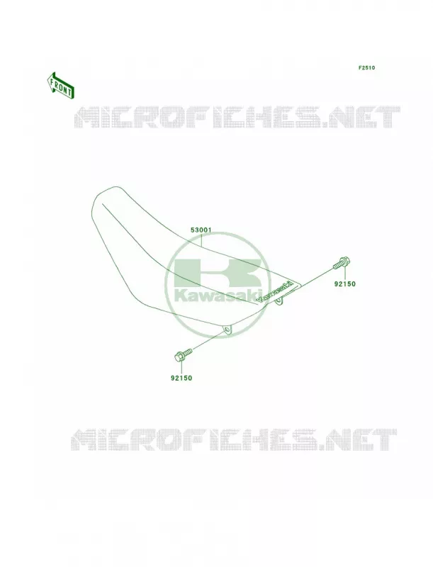 Seat Kawasaki MOTOS 65 2000 KX65  KX65-A1
