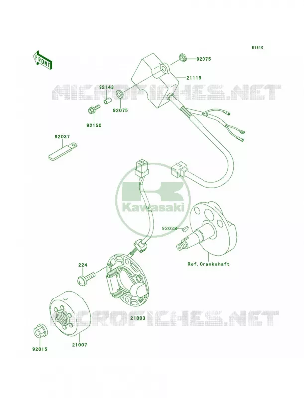 Generator Kawasaki MOTOS 80 2000 KX80  KX80-W3