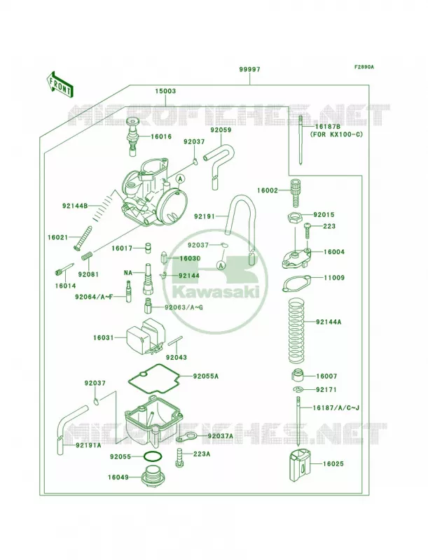 Optional PartsCarburetor Kawasaki MOTOS 80 2000 KX80  KX80-W3