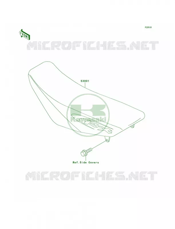 Seat Kawasaki MOTOS 80 2000 KX80  KX80-W3