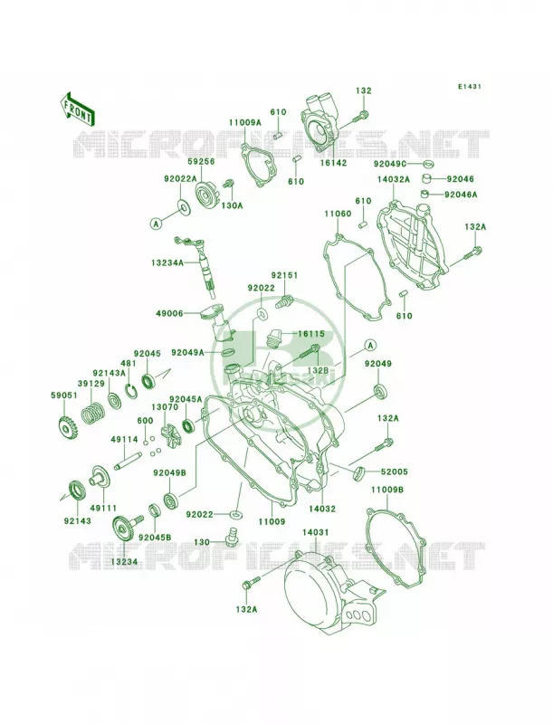 Engine Covers Kawasaki MOTOS 100 1999 KX100  KX100-C2