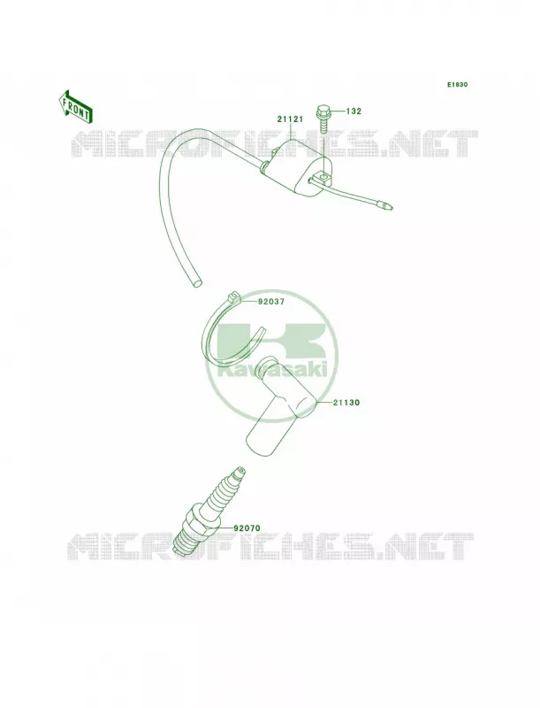 Ignition System Kawasaki MOTOS 100 1999 KX100  KX100-C2