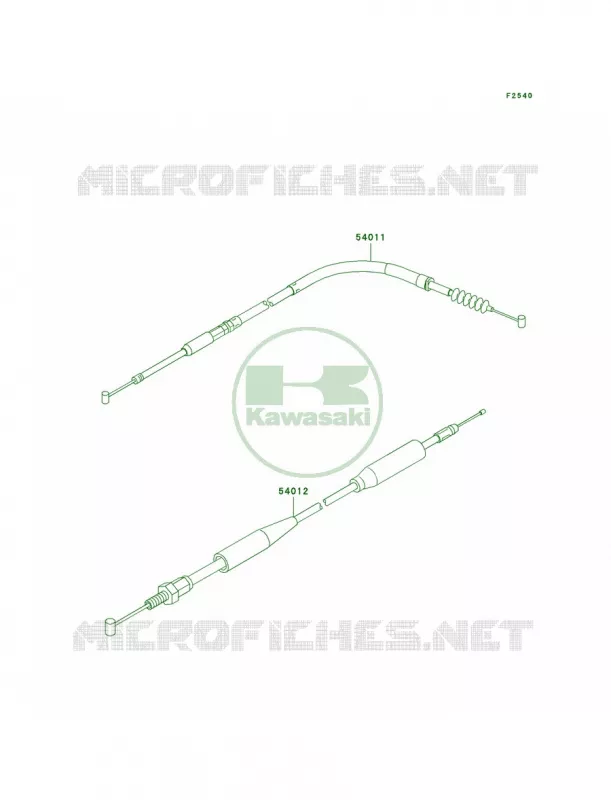 Cables Kawasaki MOTOS 500 1999 KX500  KX500-E11