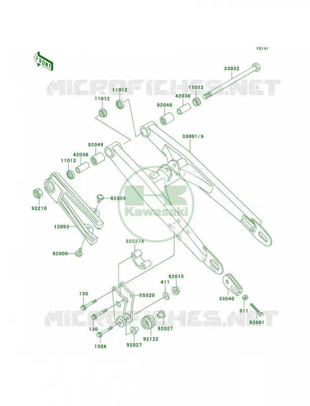 Swingarm Kawasaki MOTOS 60 1999 KX60  KX60-B15