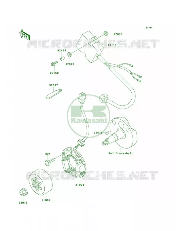 Generator Kawasaki MOTOS 100 1998 KX100  KX100-C1