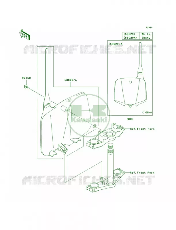 Accessory Kawasaki MOTOS 110 2009 KLX110 Monster Energy  KLX110A9FA