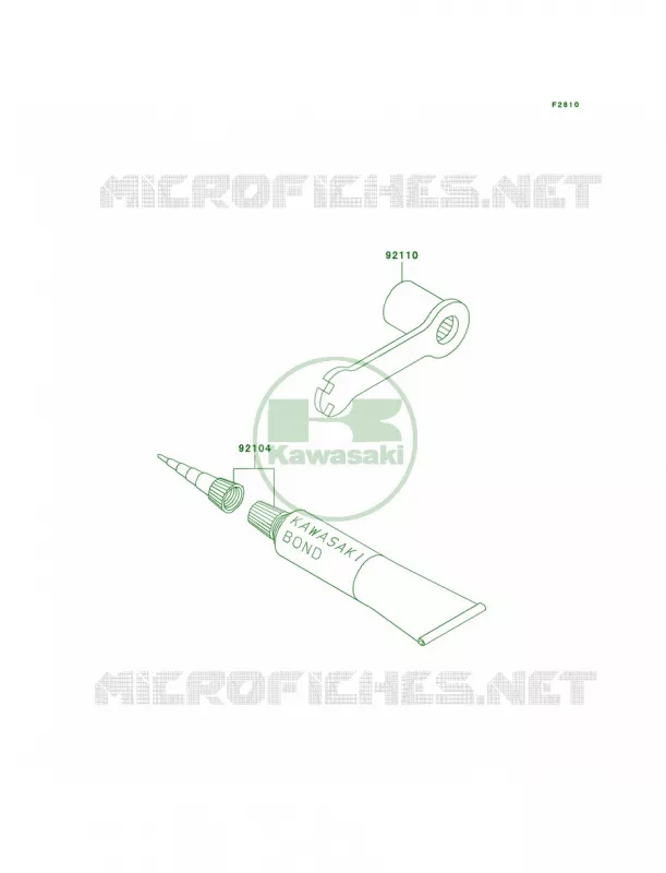 Owner's Tools Kawasaki MOTOS 500 1998 KX500  KX500-E10