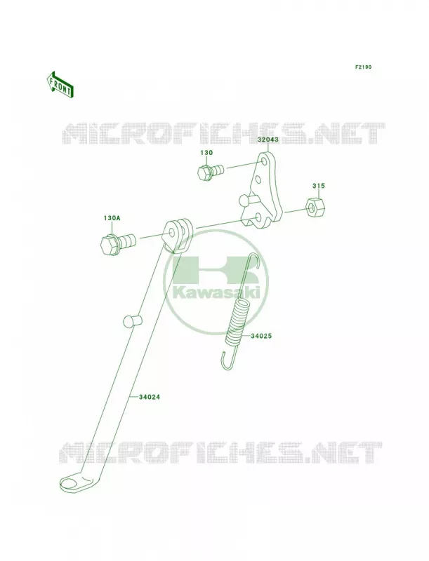 Stands Kawasaki MOTOS 60 1998 KX60  KX60-B14