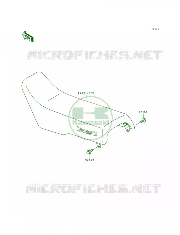 Seat Kawasaki MOTOS 500 1997 KX500  KX500-E9