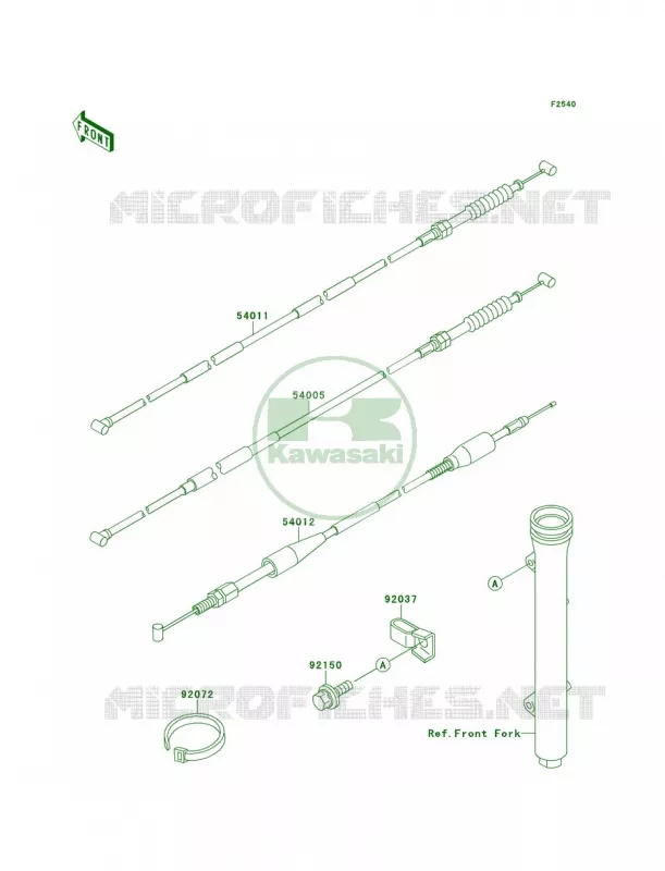 Cables Kawasaki MOTOS 60 1997 KX60  KX60-B13
