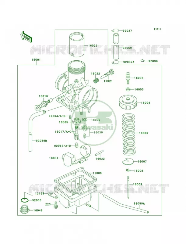 Carburetor Kawasaki MOTOS 60 1997 KX60  KX60-B13