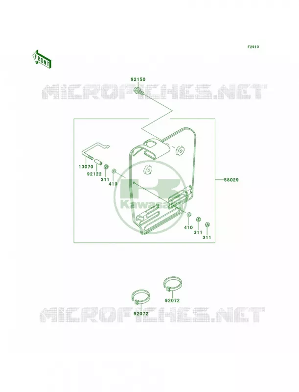 Accessory Kawasaki MOTOS 60 1996 KX60  KX60-B12