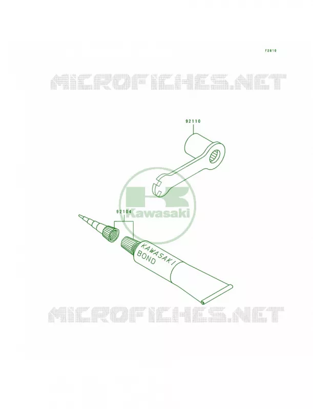 Owner's Tools Kawasaki MOTOS 100 1995 KX100  KX100-B5