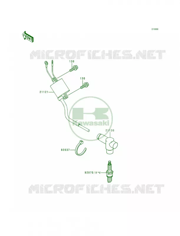 Ignition System Kawasaki MOTOS 125 1995 KX125  KX125-K2