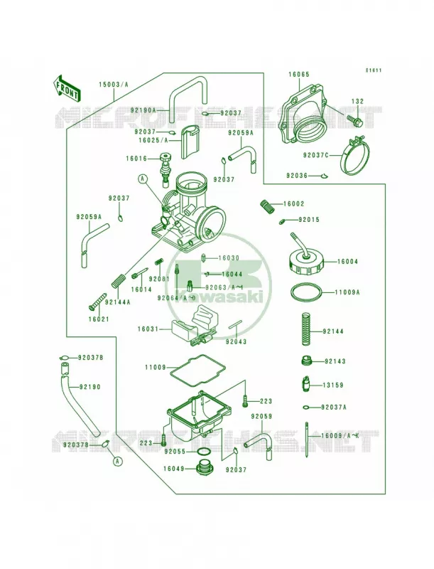 Carburetor Kawasaki MOTOS 250 1995 KX250  KX250-K2