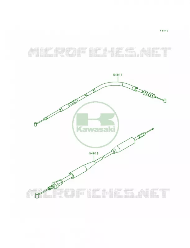 Cables Kawasaki MOTOS 500 1995 KX500  KX500-E7