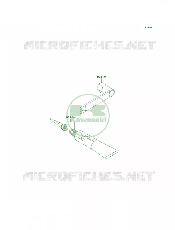 Owner's Tools Kawasaki MOTOS 60 1995 KX60  KX60-B11