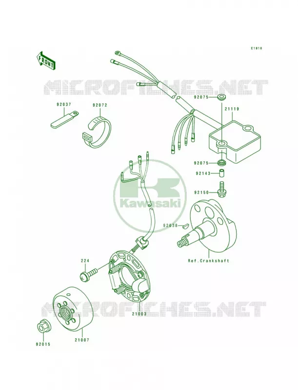 Generator Kawasaki MOTOS 80 1995 KX80  KX80-R5
