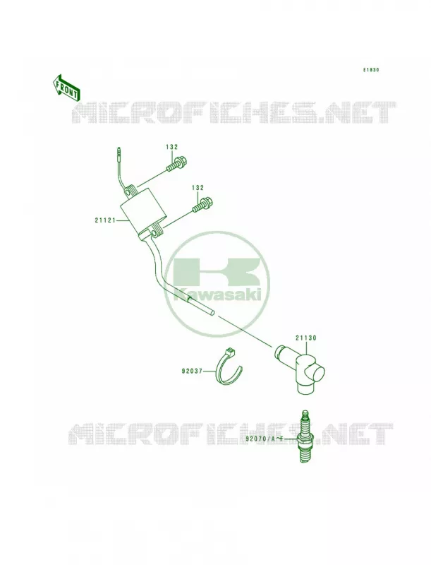 Ignition System Kawasaki MOTOS 250 1994 KX250  KX250-K1