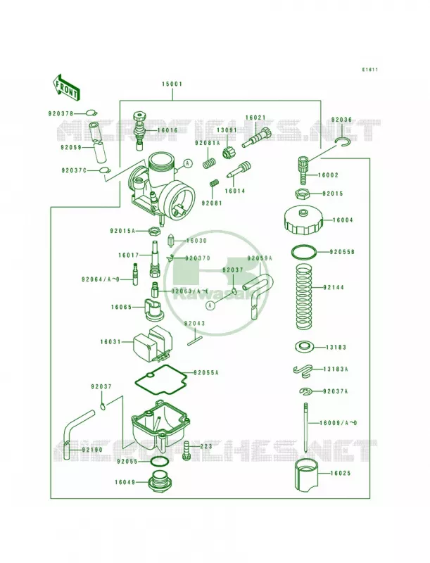 Carburetor Kawasaki MOTOS 80 1994 KX80  KX80-R4