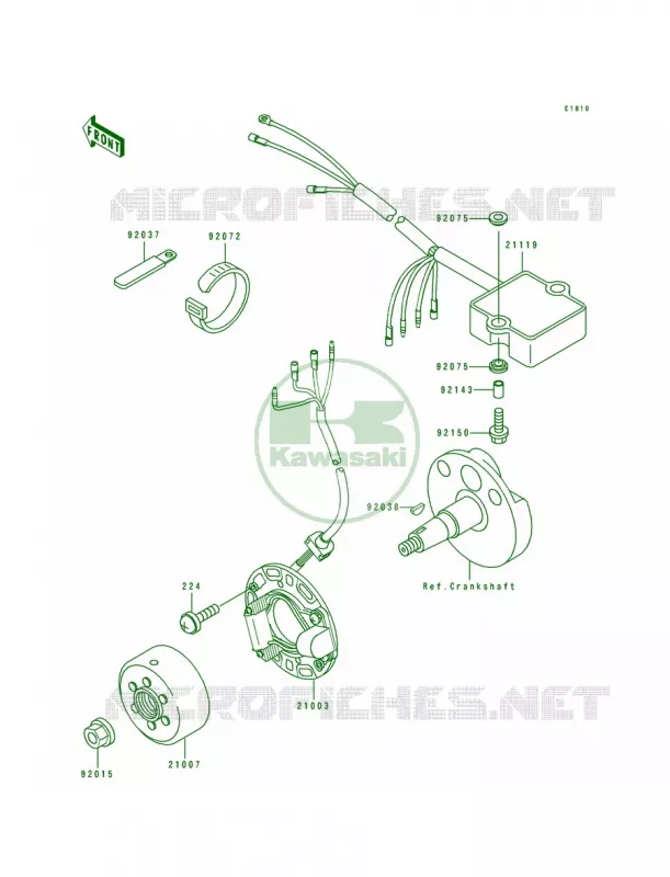 Generator Kawasaki MOTOS 80 1994 KX80 Big Wheels  KX80-T4