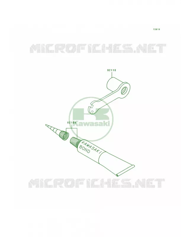 Tool Kawasaki MOTOS 125 1993 KX125  KX125-J2