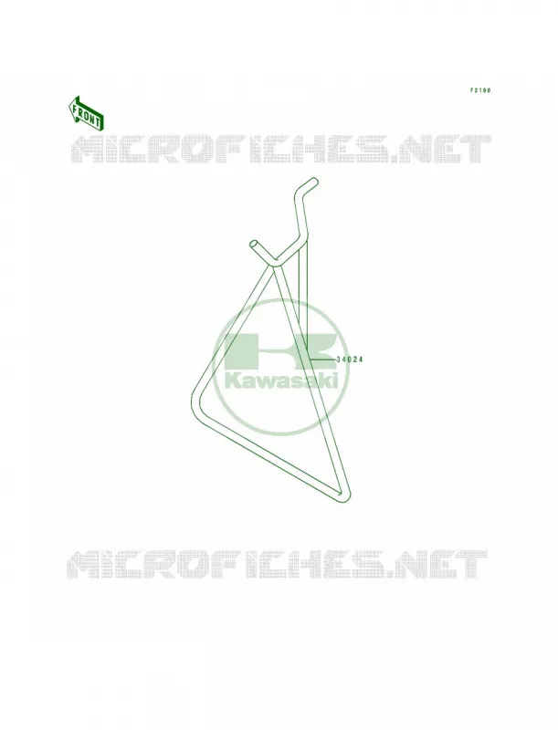 Stand Kawasaki MOTOS 250 1993 KX250  KX250-J2