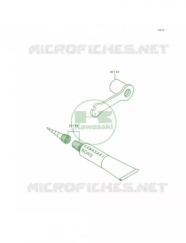 Tool Kawasaki MOTOS 250 1993 KX250  KX250-J2