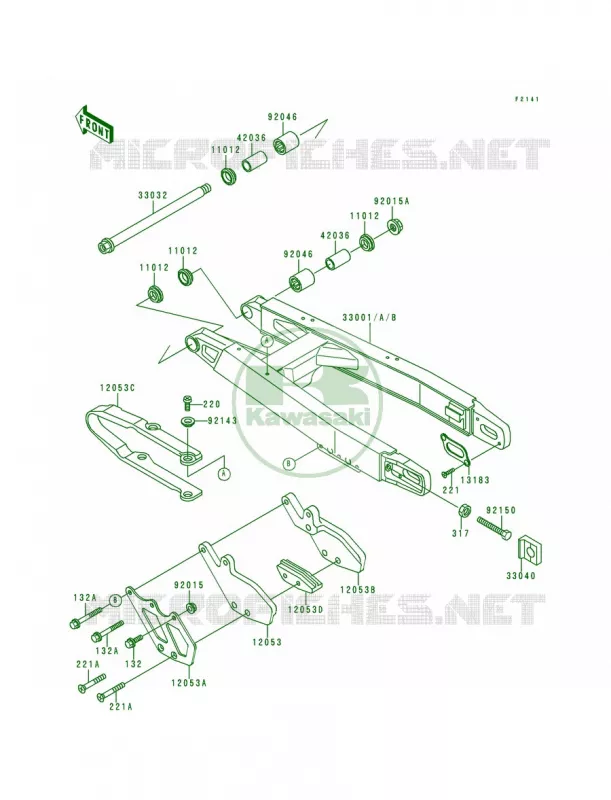 Swingarm Kawasaki MOTOS 500 1993 KX500  KX500-E5