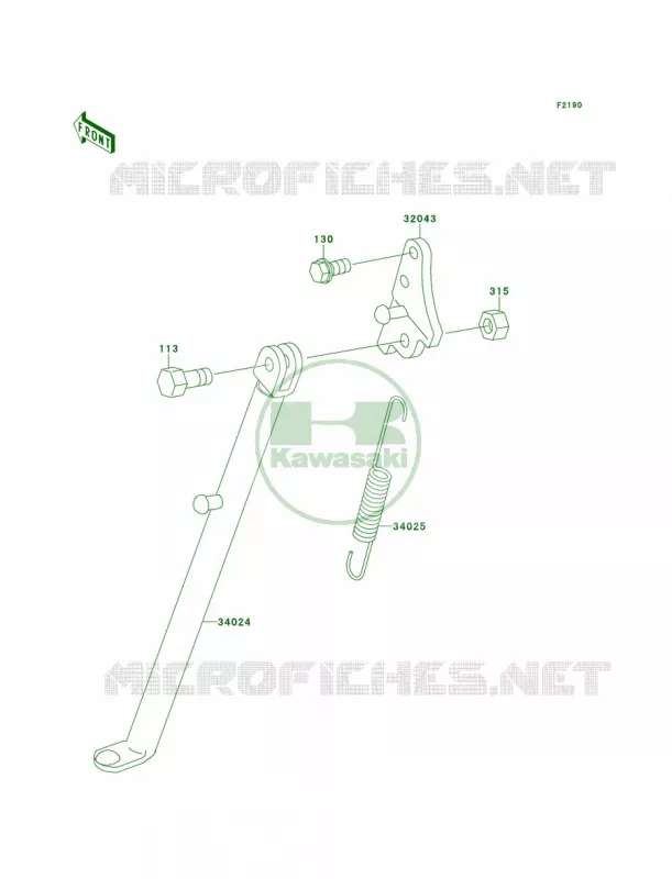 Stand Kawasaki MOTOS 60 1993 KX60  KX60-B9
