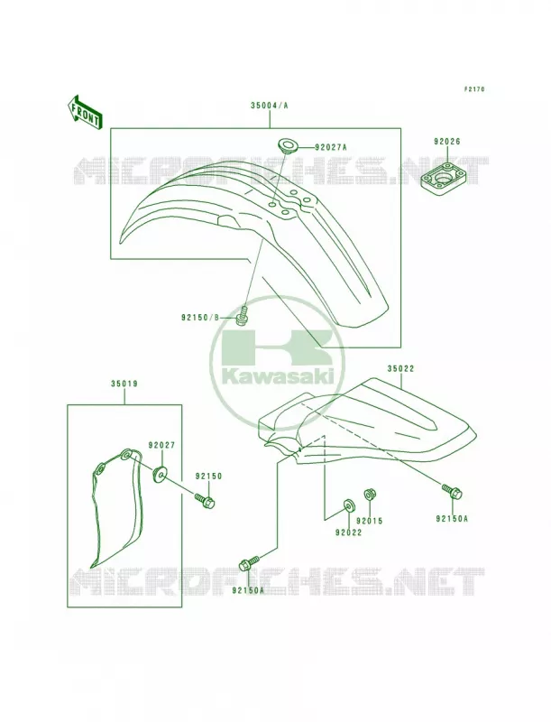 Fender Kawasaki MOTOS 80 1993 KX80 Big Wheels  KX80-T3