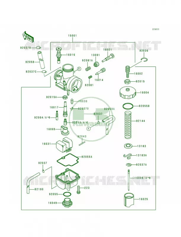 Carburetor Kawasaki MOTOS 80 1992 KX80 Big Wheels  KX80-T2