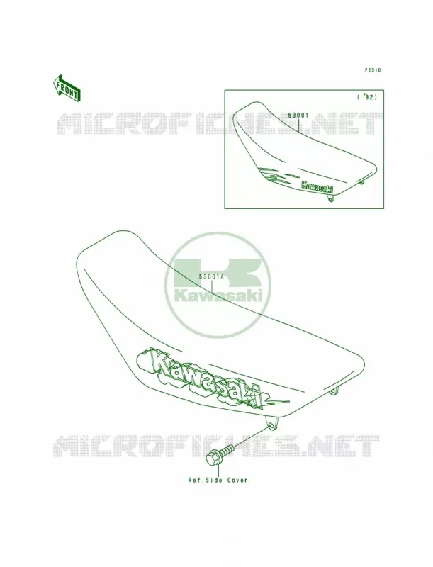 Seat Kawasaki MOTOS 80 1992 KX80 Big Wheels  KX80-T2