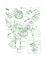Cylinder HeadCylinder pour Kawasaki KX250 1991