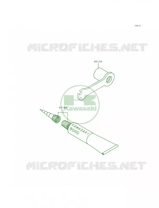 Tool Kawasaki MOTOS 250 1991 KX250  KX250-H2