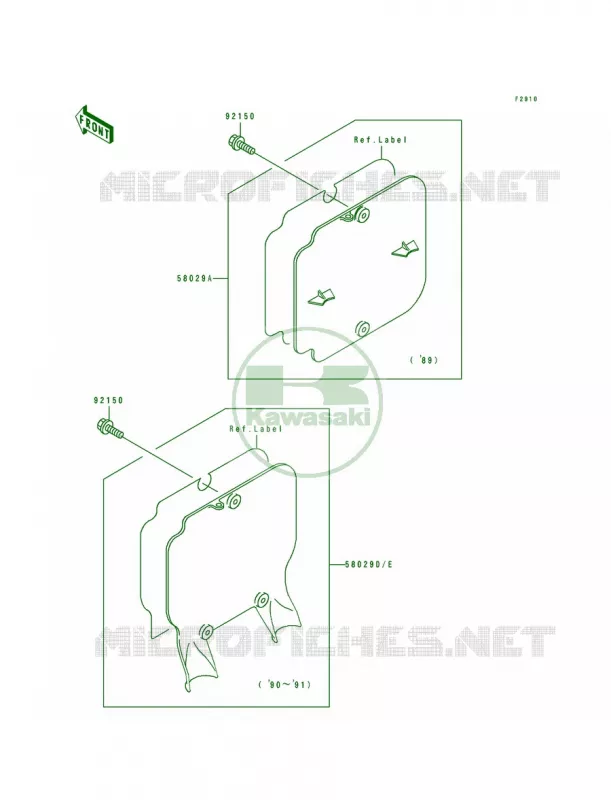 Accessory Kawasaki MOTOS 500 1991 KX500  KX500-E3