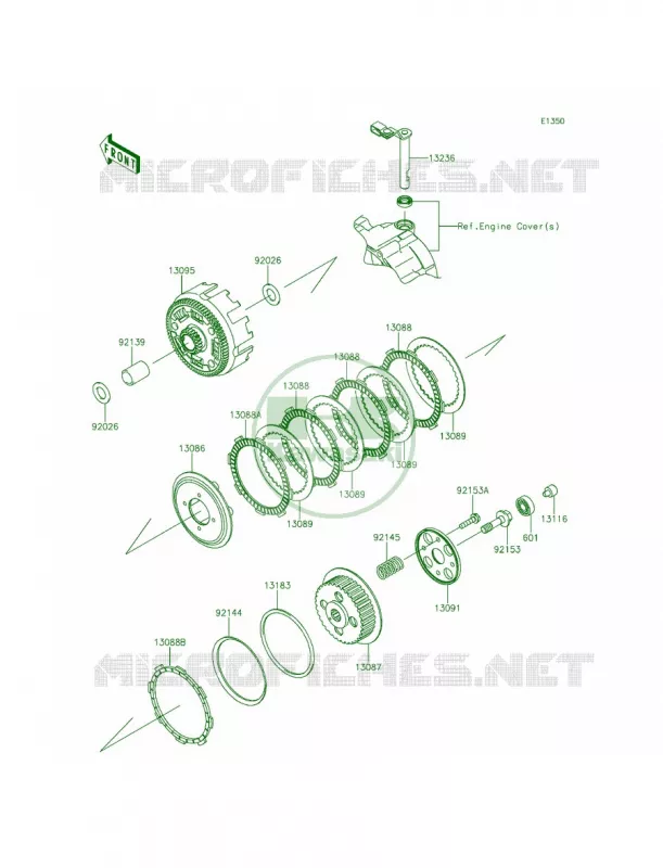 Clutch Kawasaki MOTOS 140 2014 KLX140L  KLX140BEF
