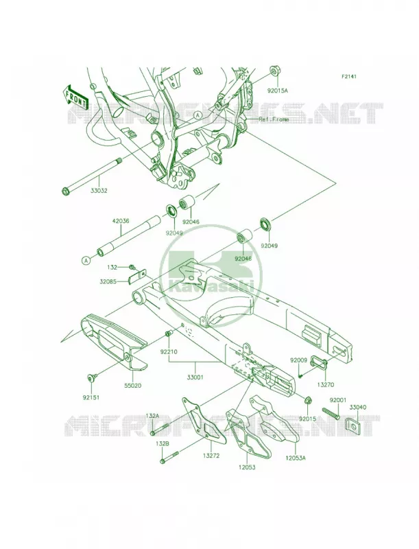 Swingarm Kawasaki MOTOS 140 2014 KLX140L  KLX140BEF