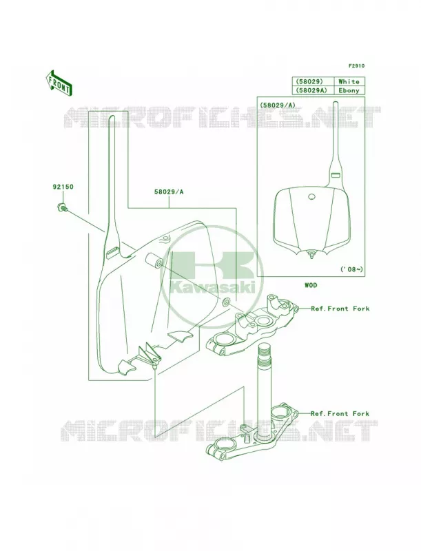 Accessory Kawasaki MOTOS 110 2008 KLX110  KLX110A8F