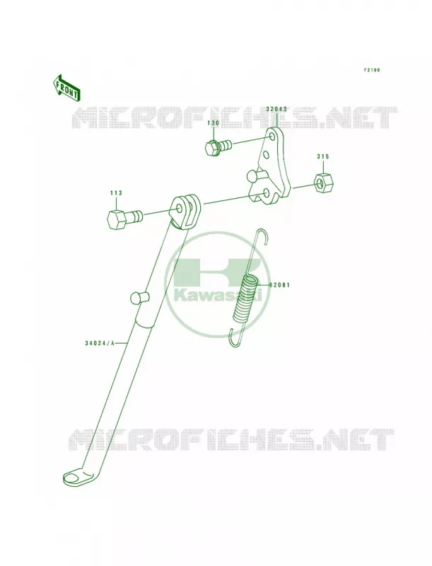 Stand Kawasaki MOTOS 80 1991 KX80  KX80-R1