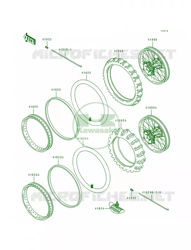 TireKX80-R1 Kawasaki MOTOS 80 1991 KX80  KX80-R1