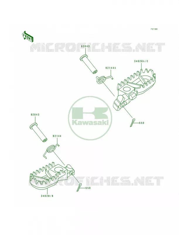 Step Kawasaki MOTOS 125 1990 KX125  KX125-H1