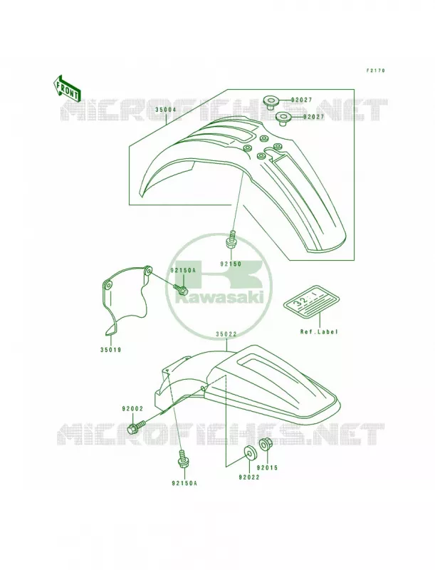 Fender Kawasaki MOTOS 250 1990 KX250  KX250-H1