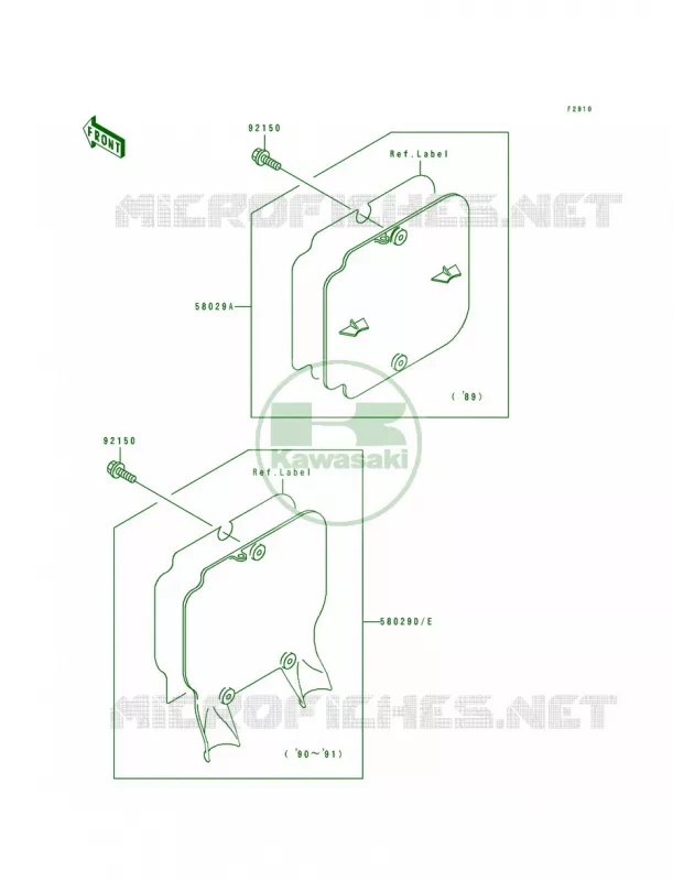 Accessory Kawasaki MOTOS 500 1990 KX500  KX500-E2