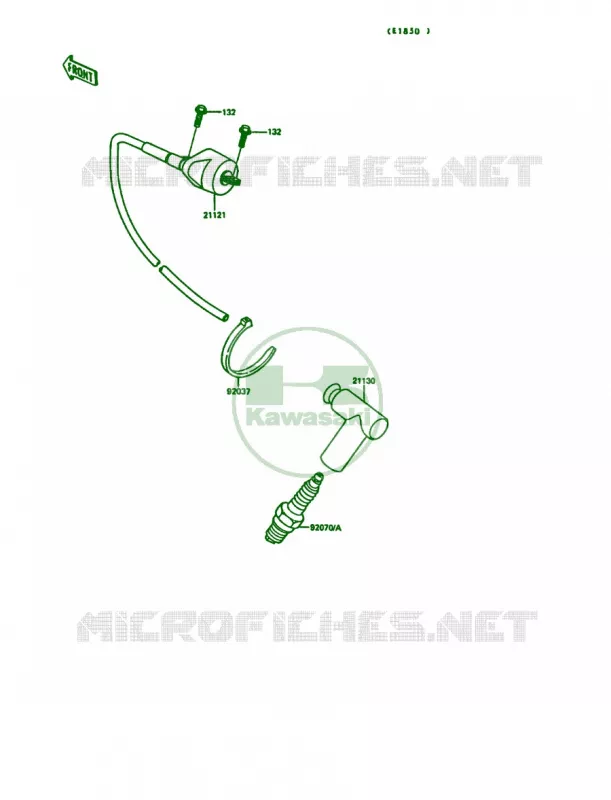 Ignition System Kawasaki MOTOS 125 1989 KX125  KX125-G1