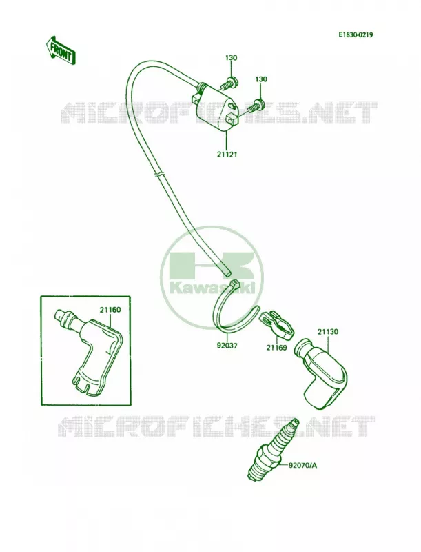 Ignition System Kawasaki MOTOS 60 1988 KX60  KX60-B4