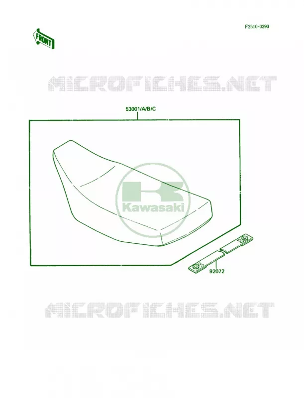 Seat Kawasaki MOTOS 60 1987 KX60  KX60-B3