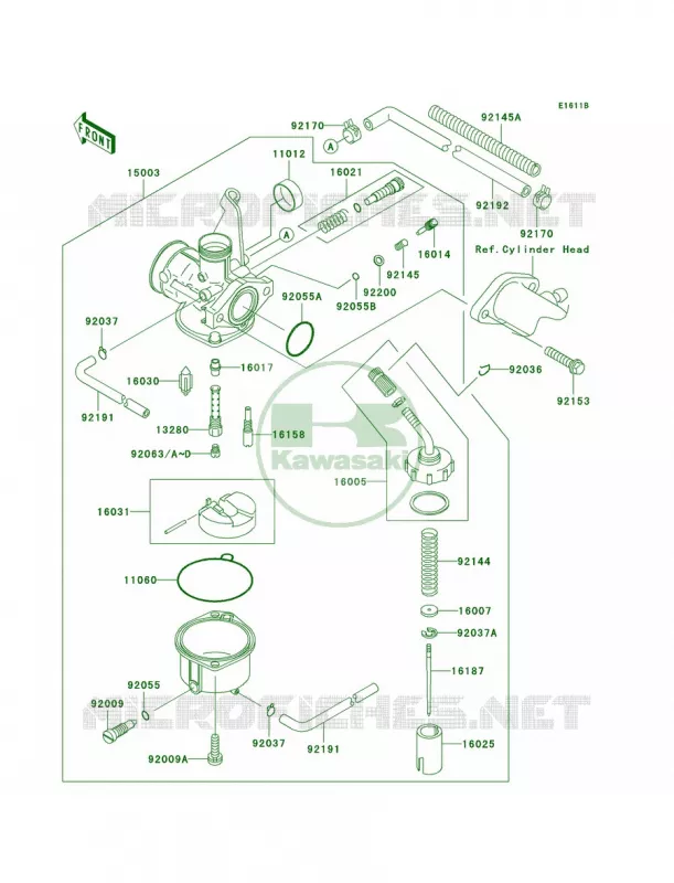 CarburetorA8F-A9FA Kawasaki MOTOS 110 2007 KLX110  KLX110A7F