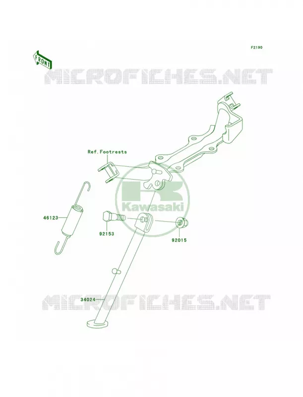 Stands Kawasaki MOTOS 110 2007 KLX110  KLX110A7F